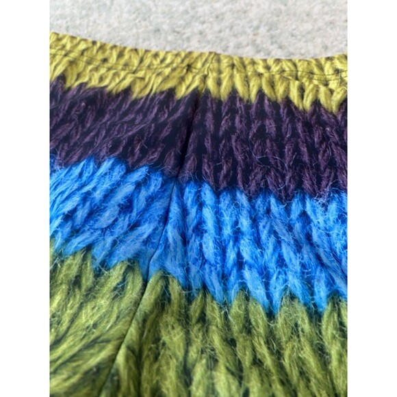 Badinka Size Medium Colorful Striped Yarn-Appearance Leggings Festival Rave - Picture 8 of 8